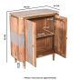 Ashgrove Acacia Wood 2 Doors Sideboard