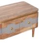 Ashgrove Acacia Wood 2 Drawers Coffee Table