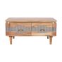 Ashgrove Acacia Wood 2 Drawers Coffee Table by Karvello Designs | Style Our Home