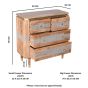Ashgrove Acacia Wood 4 Drawers Chest