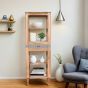 Ashgrove Acacia Wood Slim Bookcase With 1 Drawers