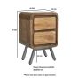 Birchmoor 2 Drawer Lamp Table