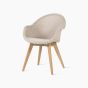 Edgard Dining Chair Teak Base by Vincent Sheppard in Old Lace | Style Our Home