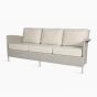 Vincent Sheppard Safi 3 Seater Lounge Sofa with Almond Seat and Back Cushions
