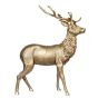 Antique Gold Deer Sculpture H145cm