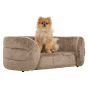 Pet bed Bingo taupe chenille (Bergen 104 taupe chenille) by  Richmond Interiors | Style Our Home