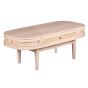 Clovelly Cane & Mango Wood 1 Drawer Coffee Table