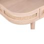 Clovelly Cane & Mango Wood 1 Drawer Coffee Table