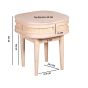 Clovelly Cane & Mango Wood Bedside Table