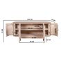 Clovelly Cane & Mango Wood 4 Doors Sideboard