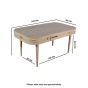 Clovelly Cane & Mango Wood Dining Table 6 Seater