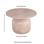 Clovelly Cane & Mango Wood Round Coffee Table