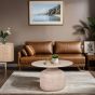 Clovelly Cane & Mango Wood Round Coffee Table