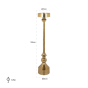 Candle Holder Presley big (Gold) by  Richmond Interiors | Style Our Home