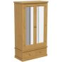 Arbor Double Wardrobe with Mirror and Drawers
