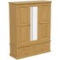 Arbor Triple Wardrobe with Mirror