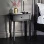 Wycombe Black 1 Drawer Bedside Table  - Style Our Home 