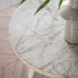 Nerano White Marble Side Table by Gallery Living | Style Our Home
