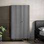 Halton 2 Door Wardrobe Grey By Gallery Living | Style Our Home