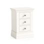 Burgundy 3 Drawer Coconut Milk Bedside