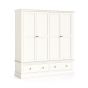 Burgundy 4 Doors Coconut Milk Wardrobe