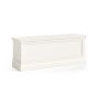 Burgundy Coconut Milk Blanket Box by Condell/Global Home Group | Style Our Home