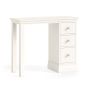 Burgundy Single Pedestal Coconut Milk Dressing Table by Condell/Global Home Group | Style Our Home
