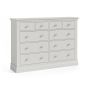 Burgundy 4 Over 6 Light Grey Chest by Condell/Global Home Group | Style Our Home