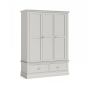 Burgundy Light Grey Triple Wardrobe by Condell/Global Home Group | Style Our Home