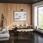 Hyde Natural / Black Dining Table (2 Packs)