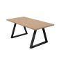Hyde Natural / Black Dining Table (2 Packs)