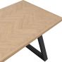 Hyde Natural / Black Dining Table (2 Packs)