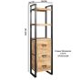 Brindlewood Industrial Slim Bookcase