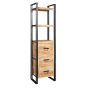 Brindlewood Industrial Slim Bookcase by Karvello Designs | Style Our Home