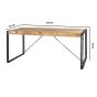 Brindlewood Industrial Metal & Wood Dining Table - Medium