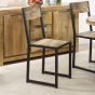 Brindlewood Industrial Metal & Wood Dining Chair