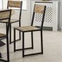 Brindlewood Industrial Metal & Wood Dining Chair