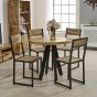 Brindlewood Industrial Metal & Wood Dining Chair