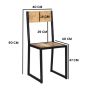 Brindlewood Industrial Metal & Wood Dining Chair