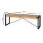 Brindlewood Industrial Metal & Wood Bench