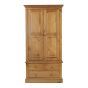 Henley Pine Double Wardrobe with Drawers