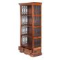Jali Living Bookcase with 2 Drawers