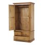 Henley Pine Double Wardrobe with Drawers