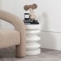 Iris White Side Table