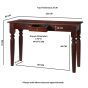 Marwick Dark Mango Console Table