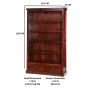 Marwick Dark Mango Large Bookcase