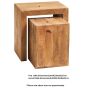 Karoo Light Mango Cubed Nest Of 2 Tables