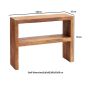 Karoo Light Mango Console Table