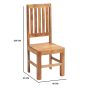 Karoo Light Mango Slat Back Chair