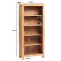 Karoo Light Mango Large Open Bookcase
